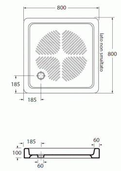 PIATTO DOCCIA H10 80X80